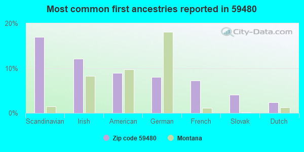 Most common first ancestries reported in 59480