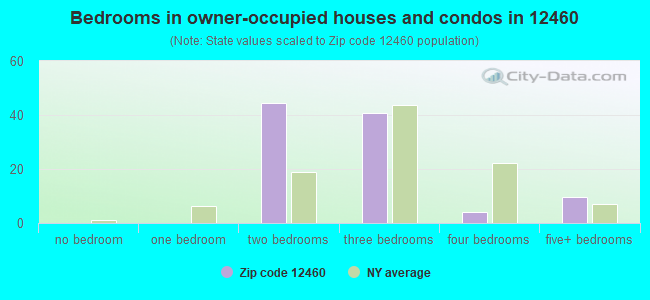 Bedrooms in owner-occupied houses and condos in 12460 