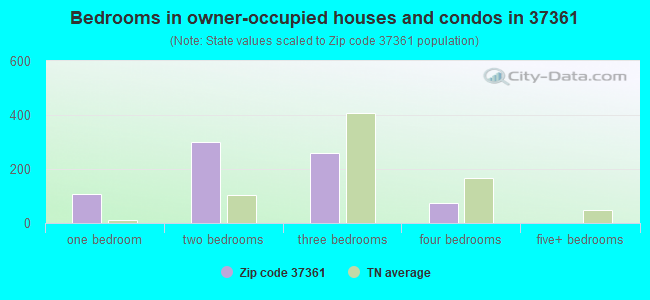 Bedrooms in owner-occupied houses and condos in 37361 