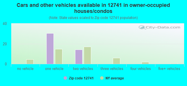 Cars and other vehicles available in 12741 in owner-occupied houses/condos