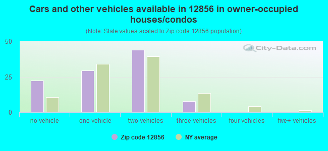 Cars and other vehicles available in 12856 in owner-occupied houses/condos