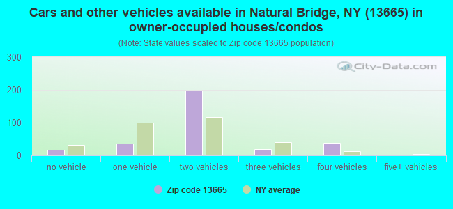 Cars and other vehicles available in Natural Bridge, NY (13665) in owner-occupied houses/condos