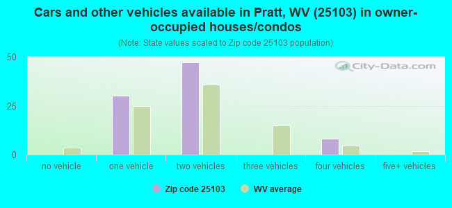 Cars and other vehicles available in Pratt, WV (25103) in owner-occupied houses/condos