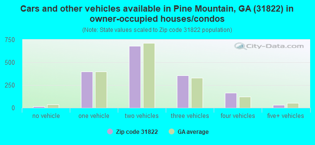 Cars and other vehicles available in Pine Mountain, GA (31822) in owner-occupied houses/condos