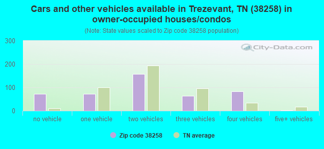 Cars and other vehicles available in Trezevant, TN (38258) in owner-occupied houses/condos