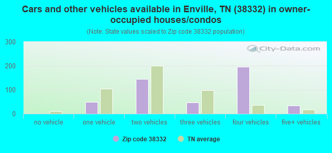 Cars and other vehicles available in Enville, TN (38332) in owner-occupied houses/condos
