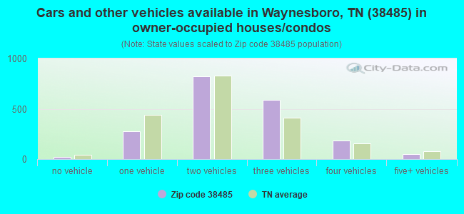 Cars and other vehicles available in Waynesboro, TN (38485) in owner-occupied houses/condos