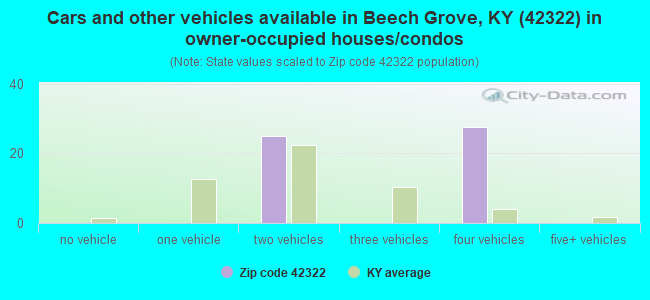 Cars and other vehicles available in Beech Grove, KY (42322) in owner-occupied houses/condos