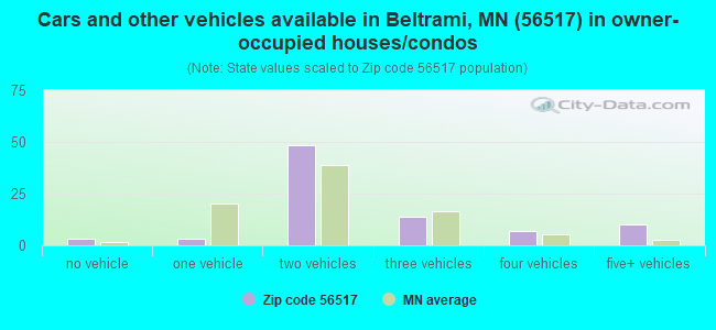 Cars and other vehicles available in Beltrami, MN (56517) in owner-occupied houses/condos