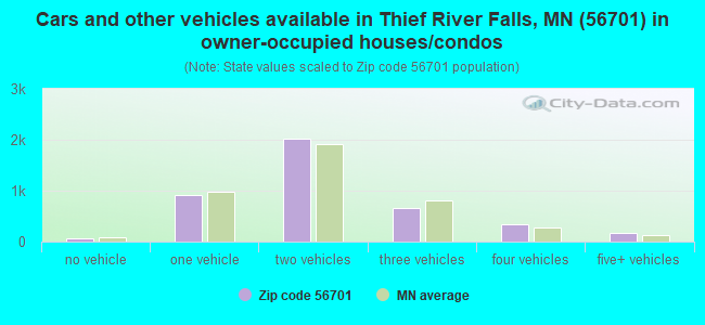 Cars and other vehicles available in Thief River Falls, MN (56701) in owner-occupied houses/condos