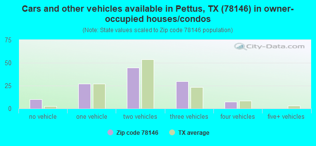 Cars and other vehicles available in Pettus, TX (78146) in owner-occupied houses/condos