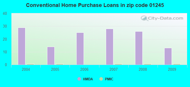 Conventional Home Purchase Loans in zip code 01245