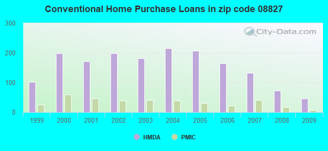 Conventional Home Purchase Loans in zip code 08827