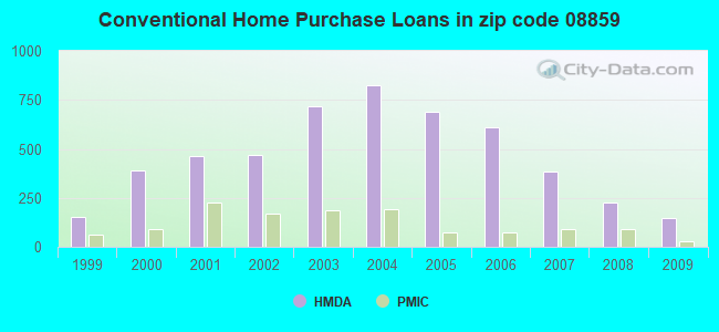 Conventional Home Purchase Loans in zip code 08859