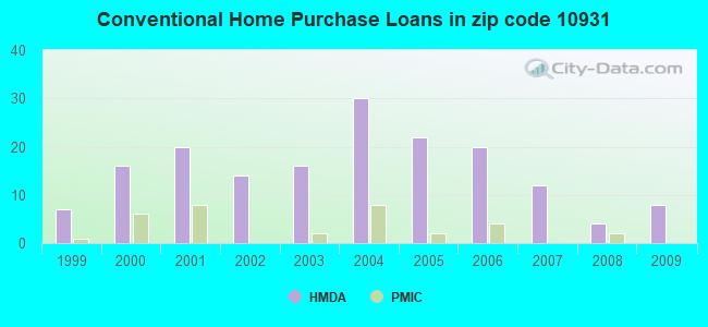 Conventional Home Purchase Loans in zip code 10931