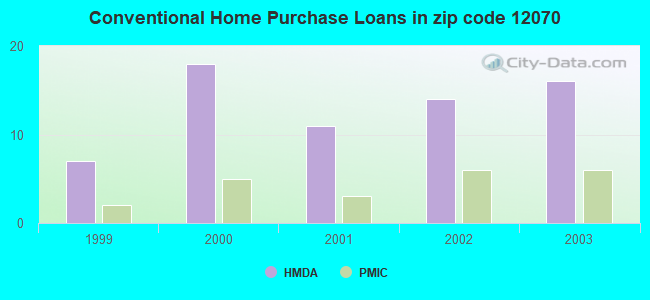 Conventional Home Purchase Loans in zip code 12070