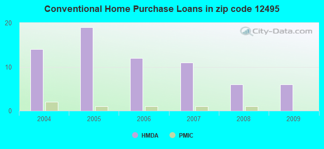 Conventional Home Purchase Loans in zip code 12495