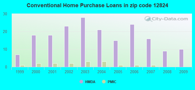 Conventional Home Purchase Loans in zip code 12824