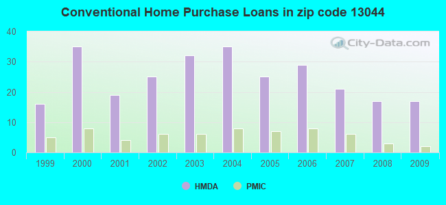 Conventional Home Purchase Loans in zip code 13044