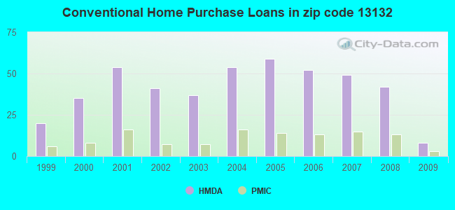 Conventional Home Purchase Loans in zip code 13132