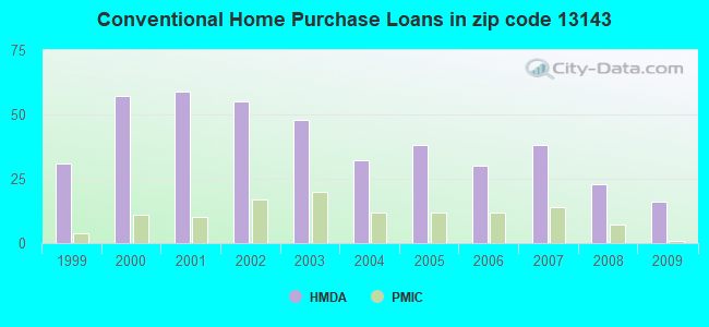 Conventional Home Purchase Loans in zip code 13143