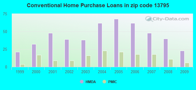 Conventional Home Purchase Loans in zip code 13795