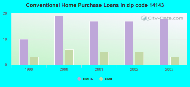 Conventional Home Purchase Loans in zip code 14143