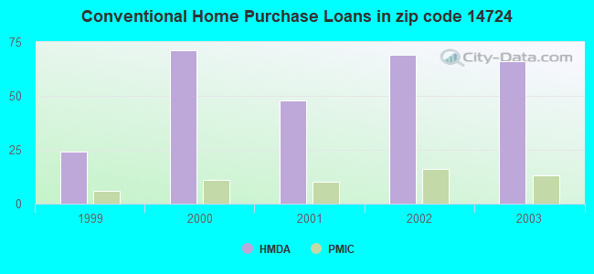 Conventional Home Purchase Loans in zip code 14724