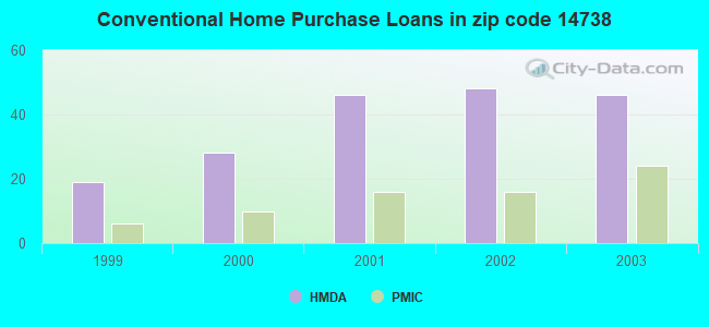 Conventional Home Purchase Loans in zip code 14738