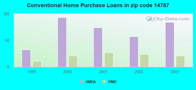 Conventional Home Purchase Loans in zip code 14787