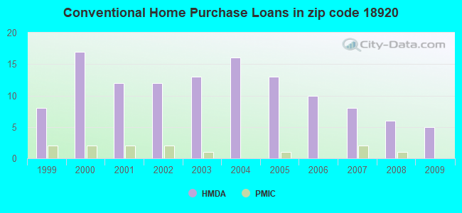 Conventional Home Purchase Loans in zip code 18920