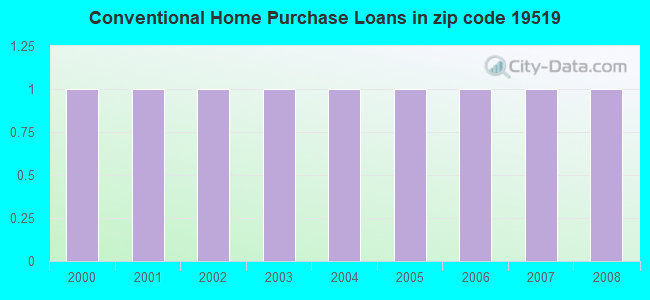 Conventional Home Purchase Loans in zip code 19519