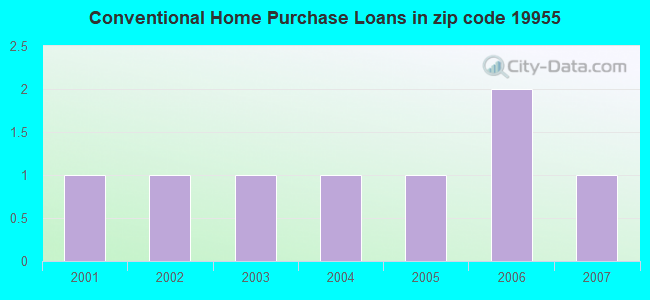 Conventional Home Purchase Loans in zip code 19955