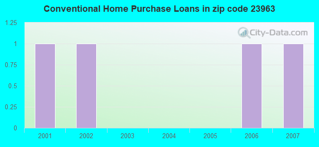 Conventional Home Purchase Loans in zip code 23963