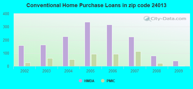 Conventional Home Purchase Loans in zip code 24013