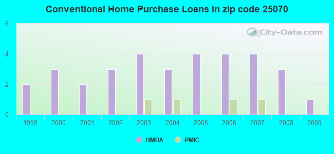 Conventional Home Purchase Loans in zip code 25070
