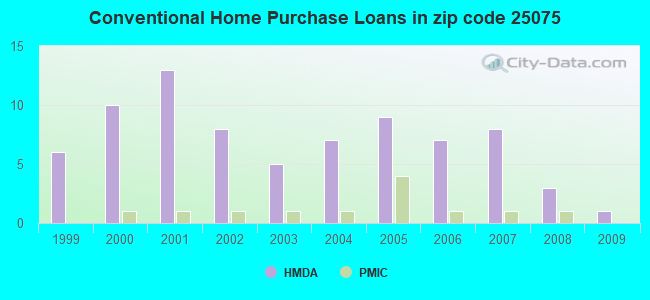 Conventional Home Purchase Loans in zip code 25075