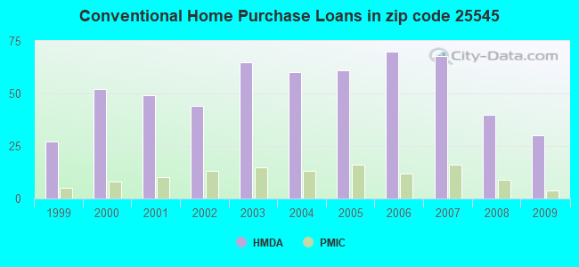 Conventional Home Purchase Loans in zip code 25545