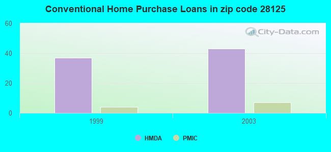 Conventional Home Purchase Loans in zip code 28125