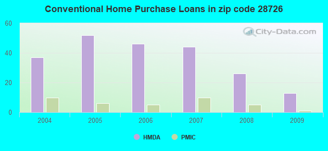 Conventional Home Purchase Loans in zip code 28726