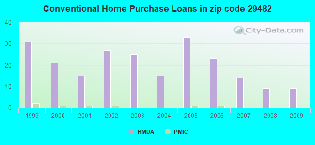 Conventional Home Purchase Loans in zip code 29482