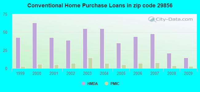Conventional Home Purchase Loans in zip code 29856