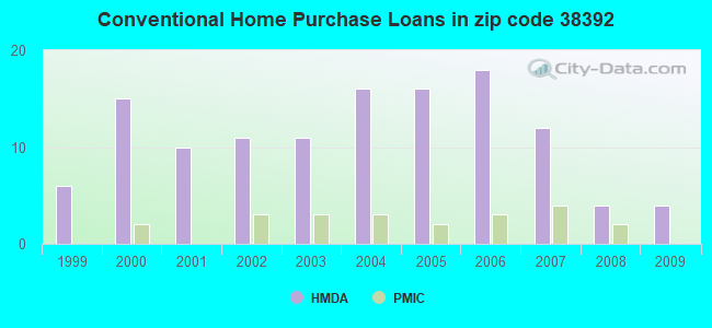 Conventional Home Purchase Loans in zip code 38392