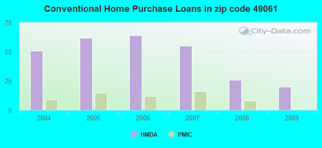 Conventional Home Purchase Loans in zip code 49061