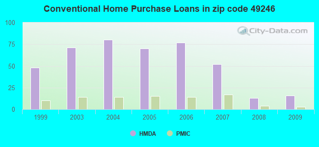 Conventional Home Purchase Loans in zip code 49246