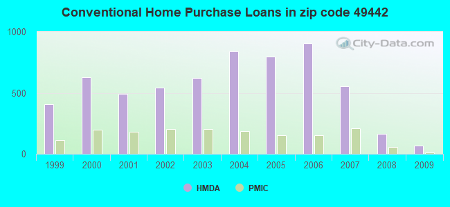 Conventional Home Purchase Loans in zip code 49442