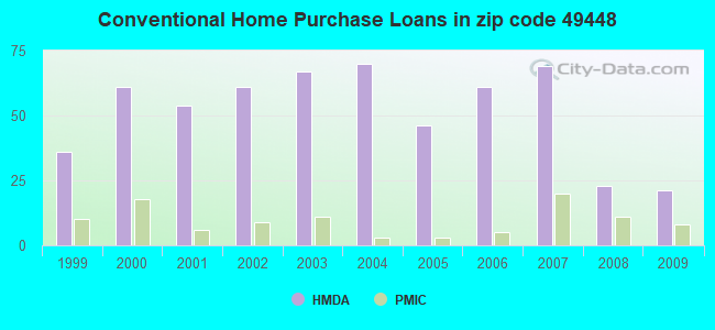 Conventional Home Purchase Loans in zip code 49448