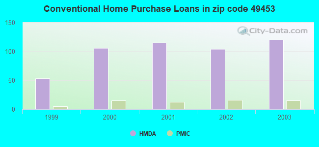 Conventional Home Purchase Loans in zip code 49453