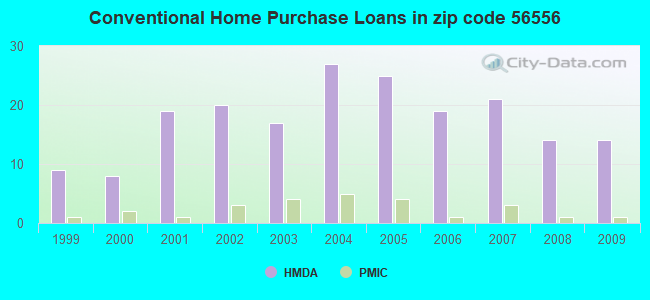Conventional Home Purchase Loans in zip code 56556
