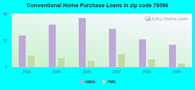 Conventional Home Purchase Loans in zip code 79566